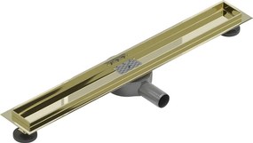 Mexen Flat 360° telo pre otočný lineárny odtok 60 cm, zlatý - 1540060