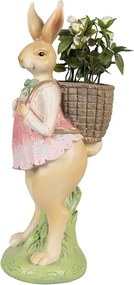 Dekorácia králičia slečna s nošou - 11*11*31 cm