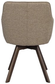 Béžové čalúnené jedálenské kreslá v súprave 2 ks Alison – Rowico