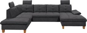 XXXLutz SEDACIA SÚPRAVA, textil, antracitová MID.YOU - Sedačky - 002220054201