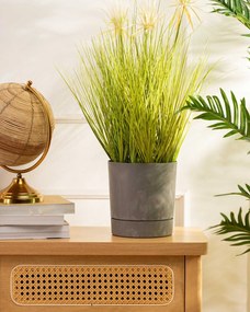 Květináč s podmiskou AZALEA 17,5 cm šedý beton