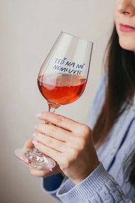 Bella Rose Sklenice na víno Teď na mě nemluvte + krabička