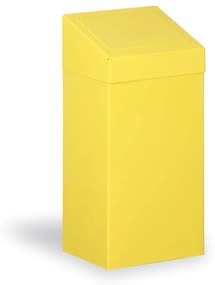 Kovový odpadkový kôš na triedený odpad, 45 l, žltý