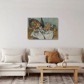 Sklenený obraz - Paul Cezanne, The Basket of Apples, reprodukcia (70x50 cm)