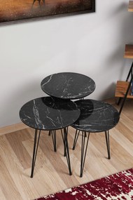 Set 3ks. príručných stolíkov Sina. Akcia -20%. Vlastná spoľahlivá doprava až k Vám domov. 1067450