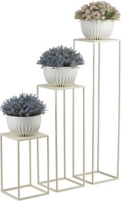 STOJAN NA KVETINÁČ SIMPLE 70X24X24 CM KRÉMOVÁ