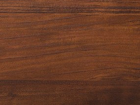 Posteľ 180x200 cm z tmavého dreva MIALET Beliani