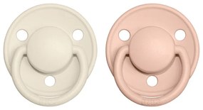 BIBS De Lux cumlíky, kaučuk 2ks - veľkosť 2 - Ivory Blush