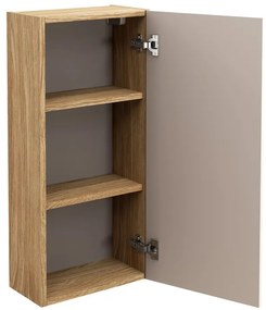 Závěsná koupelnová skříňka Luxor Beige 83-35-1D béžová/dub olejovaný