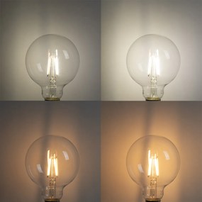 Sada 5 inteligentných LED žiaroviek E27 G95 4,5 W 470 lm 2700-6500 K