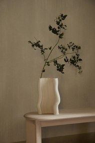 Ferm Living Kameninová váza Moire Off-white 30 cm
