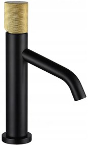 Mexen Rumba One umývadlová batéria, čierna / zlatá, 73501-75