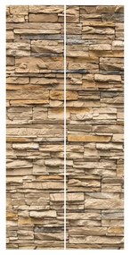 Súprava posuvnej záclony -Andalusia Stonewall-2 panely