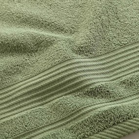 Kaki froté bavlnený uterák 50x90 cm Tendresse – douceur d'intérieur