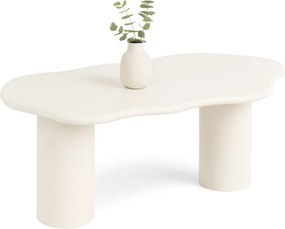 Moderný jedálenský stôl XUAN 160cm bielo - krémový