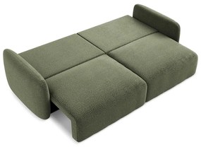 Zelená rozkladacia/s úložným priestorom pohovka 238 cm Kalena – Makamii