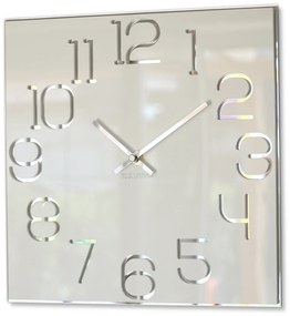 Dekorstudio Moderné nástenné hodiny DIGIT biele