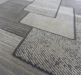 Koberec Esprit 3603 GREY – sivý vzorovaný obdĺžnik pre každú izbu Rozmer: 140x190 cm