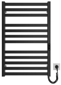 Kúpeľňový rebríkový radiátor HF OXFORD 170W/230V 77x53 cm čierna