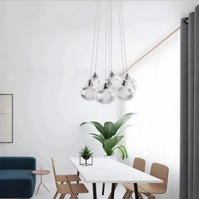 Toolight Toolight, závesné svietidlo 7xG9, MS021-7CP, chrómová, OSW-09635