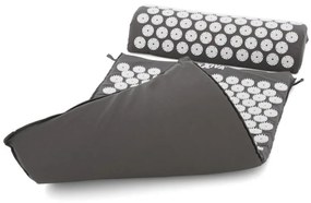 MAXXIVA 81552 Akupresúrna podložka s vankúšom, 75x42 cm, sivá