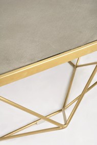 Konferenční stolek Glamour 106 cm zlatý/šedý