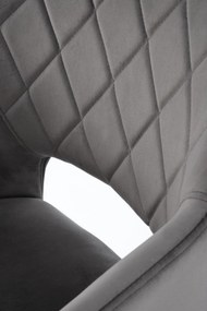 Jedálenská otočná stolička BELEN - šedá