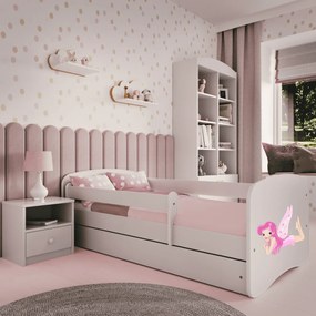 Detská posteľ Babydreams víla s krídlami biela