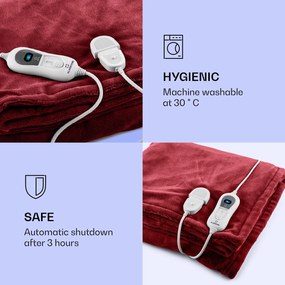 Klarstein Dr. Watson XL, vyhrievacia deka, 120 W, 3 úrovne ohrevu, 180 x 130 cm, ovládací panel