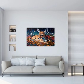 Obraz - Maľované srne (90x60 cm)
