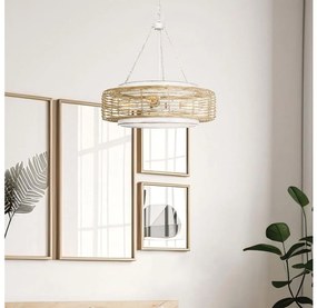 Quoizel QZ-WAYLON-4P-AWH - Závesný luster WAYLON na reťazi 4xE27/60W/230V, priemer 50,4 cm