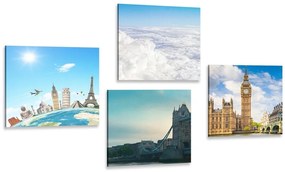 Set obrazov výlet do Londýna - 4x 40x40