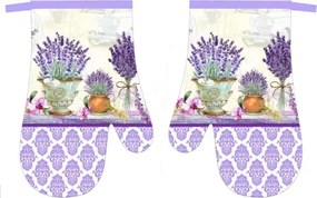 Kuchynské rukavice (2 ks) Lawender, fialová%