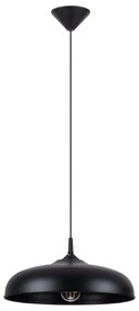 Závesné svietidlo Gina, 1x čierne kovové tienidlo