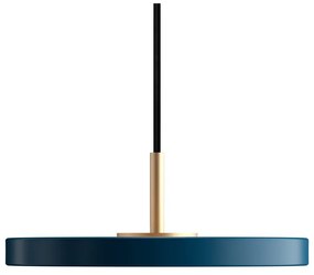 LED závesné svietidlo v petrolejovej farbe s kovovým tienidlom ø 15 cm Asteria Micro – UMAGE