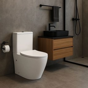 Erga Siena, WC kombi misa s nádržkou vrátane splachovacej súpravy 620x365x820 mm + toaletné sedadlo, biela lesklá, ERG-V03-SIENA-RIM-WH