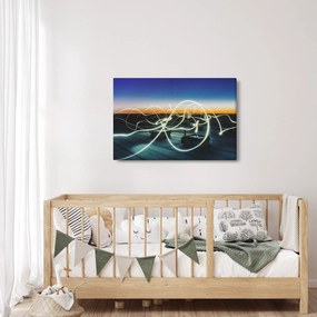 Obraz - pohľad na oblohu zo strechy (90x60 cm)