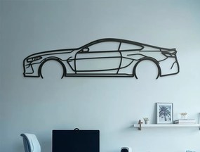 drevko Drevená nálepka na stenu BMW M8 Competition Rozmer obrazu: 22,5 x 86 cm, Farba dekorácie: Čierna