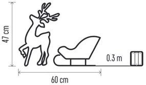 LED Vianočná dekorácia LED/3xAA teplá biela