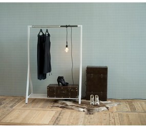 Biely kovový stojan na oblečenie Brent - Actona