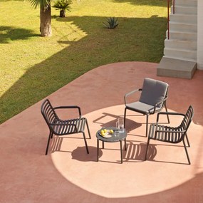 DOGA ARMCHAIR RELAX záhradná stolička s podrúčkami antracite