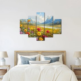 Obraz - Maľovaná krajina (150x105 cm)