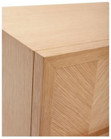 Nočný stolík z dubového dreva v prírodnej farbe Herringbone – Hübsch