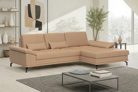 XXXLutz ROHOVÁ SEDAČKA, textil, koža, cappuccino Sit & More - Sedačky - 000144039750