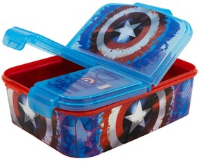 Multibox na desiatu Captain America s 3 priehradkami