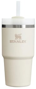 Krémová termoska so slamkou 600 ml Quencher H2.O FlowState – Stanley