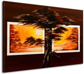 Gario Ručne maľovaný obraz Úspešný lov Rozmery: 70 x 100 cm