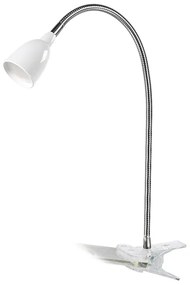 Solight WO33-W Stolná lampička LED 2,5W, 3000K, 170lm, IP20, clip, biela farba