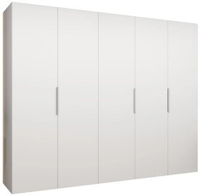 Skriňa Marbella I 250 biela/strieborný