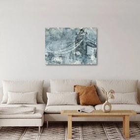 Obraz - Tower Bridge v chladných tónoch (70x50 cm)